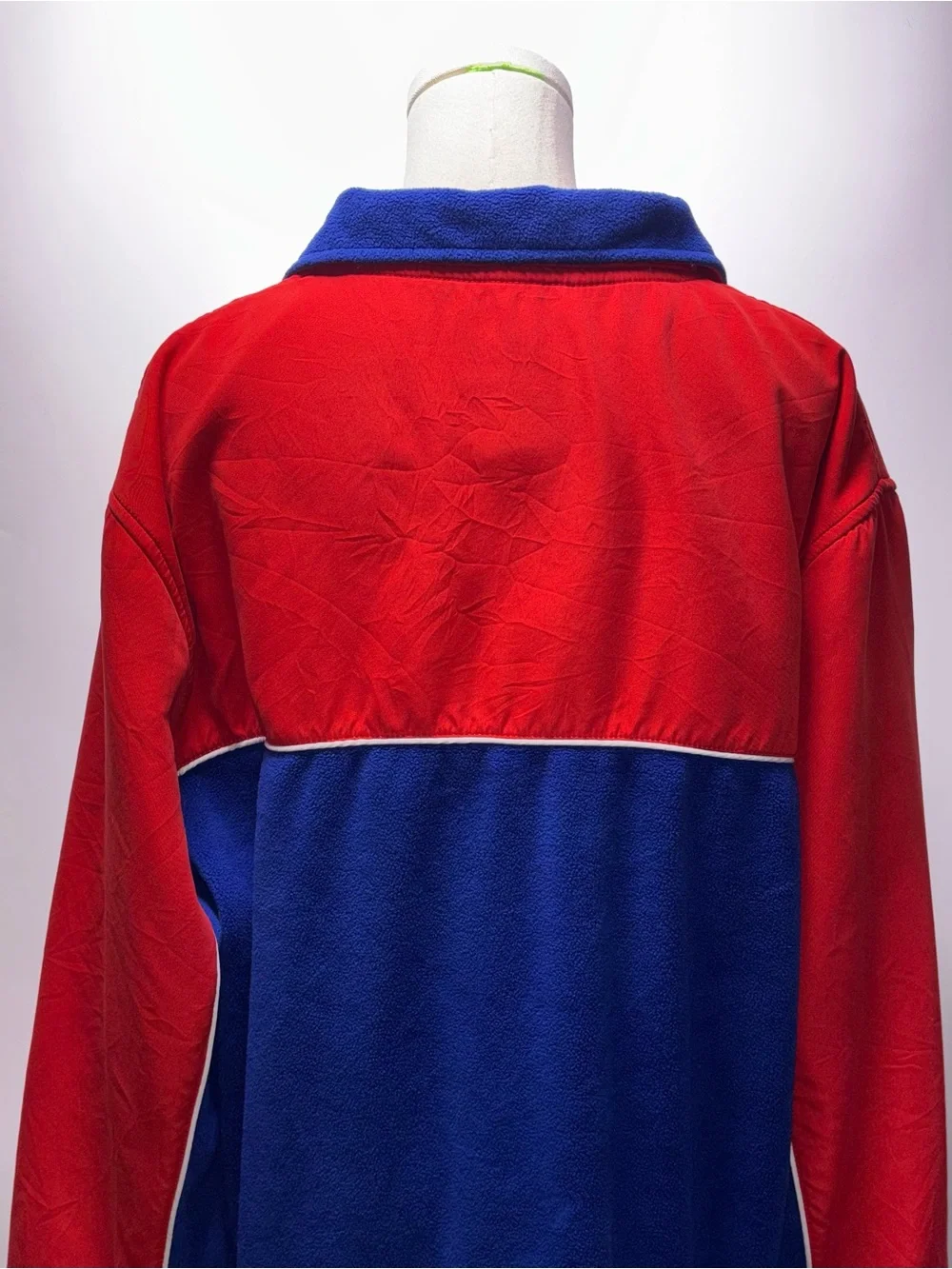 NFL NY Giants Fleece Color Block Jacket Size L